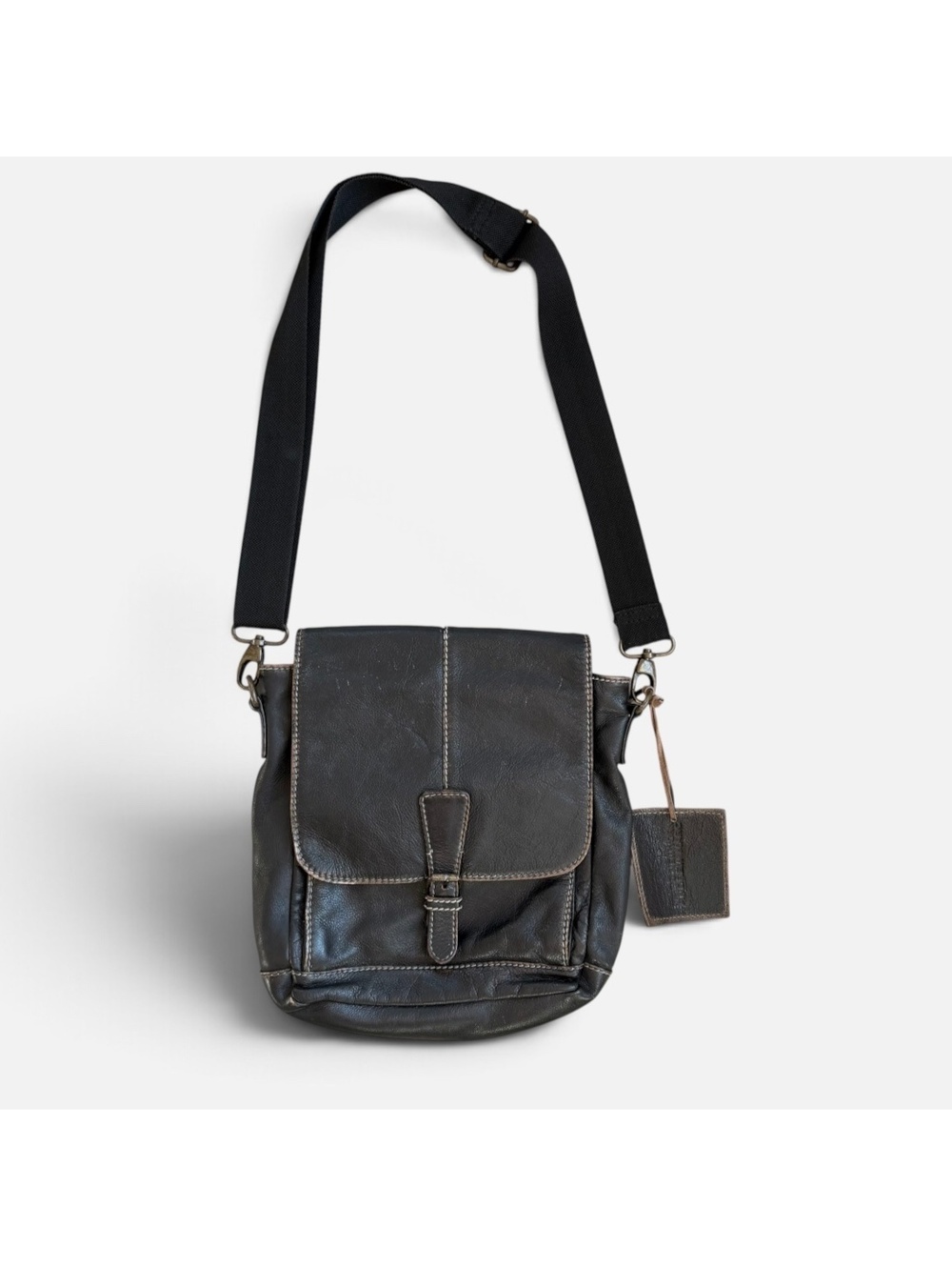 Andrew Marc New York Black Leather Crossbody Bag